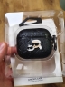 (Уценка) Karl Lagerfeld для Airpods 3 (2021) чехол PU Saffiano Monogram with ring NFT Metal Head Karl & Choupette Black