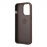 Чехол Guess PU 4G + Ring Hard для iPhone 13 Pro, коричневый