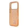 Karl Lagerfeld для iPhone 17 Pro Max чехол IML K HEAD Metal logo & Camera Hard Orange (MagSafe)