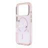 Karl Lagerfeld для iPhone 17 Pro чехол IML NFT Choupettes Script logo Metal Cam прозрачный/розовый (MagSafe)