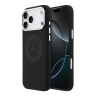 Mercedes для iPhone 17 Pro Max чехол Liquid silicone Vintage Logo Metal Cam Hard Black (MagSafe)