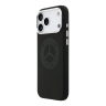Mercedes для iPhone 17 Pro Max чехол Liquid silicone Vintage Logo Metal Cam Hard Black (MagSafe)