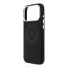 Mercedes для iPhone 17 Pro Max чехол Liquid silicone Vintage Logo Metal Cam Hard Black (MagSafe)