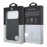 Mercedes для iPhone 17 Pro Max чехол Liquid silicone Vintage Logo Metal Cam Hard Black (MagSafe)