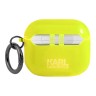 Чехол Karl Lagerfeld TPU FLUO with ring Choupette Transparent для Airpods 3 (2021), желтый