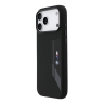 BMW для iPhone 17 Pro чехол M-series Liquid silicone Vertical logo Metal Cam Hard Black (MagSafe)