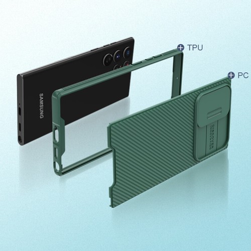 Nillkin CamShield Pro чехол для Galaxy S22 Ultra, зеленый