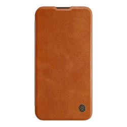 Чехол Nillkin Qin Pro для iPhone 14 Plus, коричневый
