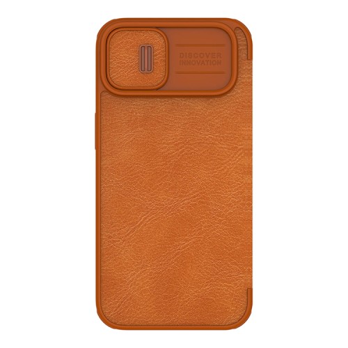 Чехол Nillkin Qin Pro для iPhone 14 Plus, коричневый