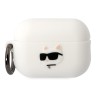 Чехол Karl Lagerfeld Silicone case with ring NFT 3D Choupette для Airpods Pro 2, белый