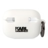 Чехол Karl Lagerfeld Silicone case with ring NFT 3D Choupette для Airpods Pro 2, белый