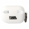 Чехол Lagerfeld Silicone case with ring NFT 3D Choupette для Airpods Pro 2 (2022), белый