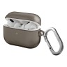 Чехол Uniq Glase с карабином для AirPods Pro 2, Smoke Grey