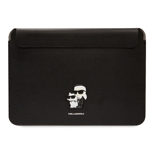 Чехол-папка Karl Lagerfeld Saffiano Sleeve NFT Karl & Choupette для Macbook 16", черный