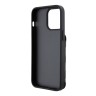 Lagerfeld для iPhone 15 Pro чехол Cardslot Stand PU Saffiano Monogram NFT Choupette Hard Black