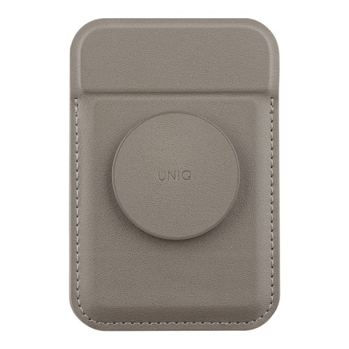 Uniq магнитный бумажник с функцией стенда FLIXA Magnetic card holder Pop-out Grip-stand Grey