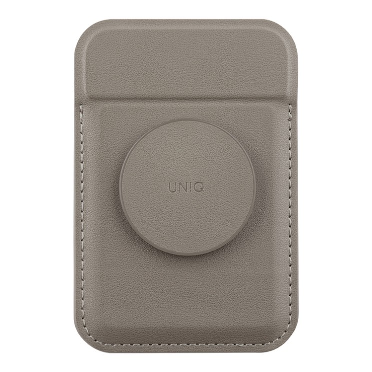 Uniq магнитный бумажник с функцией стенда FLIXA Magnetic card holder Pop-out Grip-stand Grey