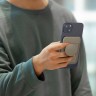 Uniq магнитный бумажник с функцией стенда FLIXA Magnetic card holder Pop-out Grip-stand Grey