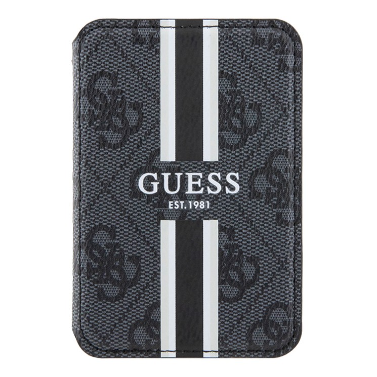 Guess картхолдер для iPhone Wallet Cardslot MagSafe PU 4G Stripes Black