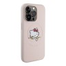Hello Kitty для iPhone 15 Pro чехол PU Leather Kitty Asleep Hard Pink (MagSafe)