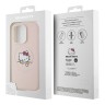 Hello Kitty для iPhone 15 Pro чехол PU Leather Kitty Asleep Hard Pink (MagSafe)