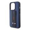 BMW для iPhone 15 Pro Max чехол GripStand M-Collection PU Tricolor line Hard Navy