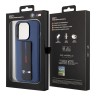 BMW для iPhone 15 Pro Max чехол GripStand M-Collection PU Tricolor line Hard Navy