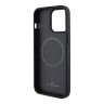 BMW для iPhone 15 Pro чехол Signature Leather Perforated Seats pattern Hard Black (MagSafe)