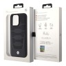BMW для iPhone 15 Pro чехол Signature Leather Perforated Seats pattern Hard Black (MagSafe)