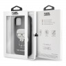 Чехол Karl Lagerfeld Double layer Iconic Karl Hard Glass для iPhone 11, черный