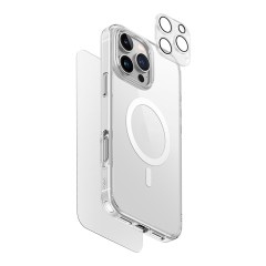 Uniq для iPhone 16 Pro Max набор Bundle ClearVue 360 MagSafe (Lifepro +Optix glass +Camera lens)