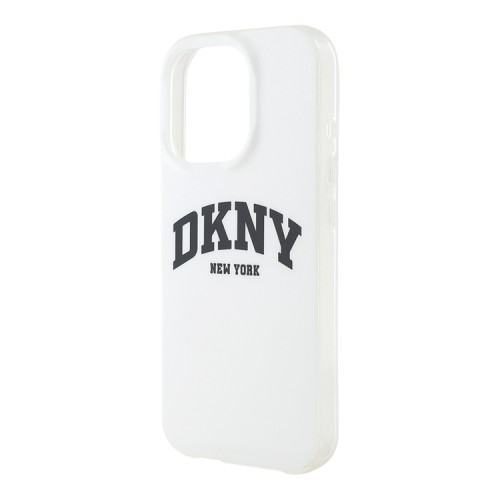 DKNY для iPhone 16 Pro чехол PC/TPU Double layer Arch Logo White