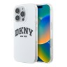 DKNY для iPhone 16 Pro чехол PC/TPU Double layer Arch Logo White