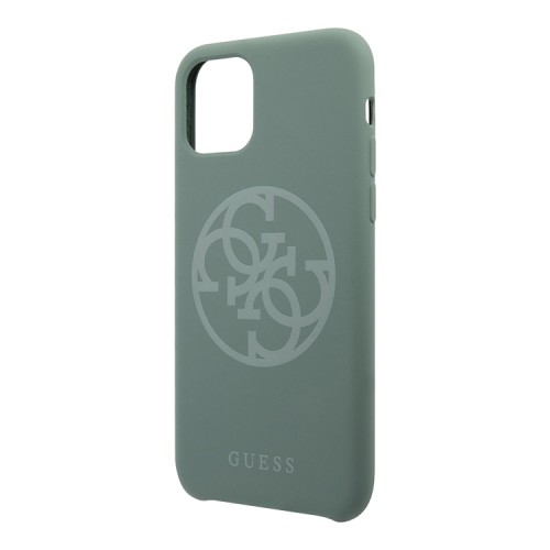 Чехол Guess Silicone collection 4G logo для iPhone 11, зеленый