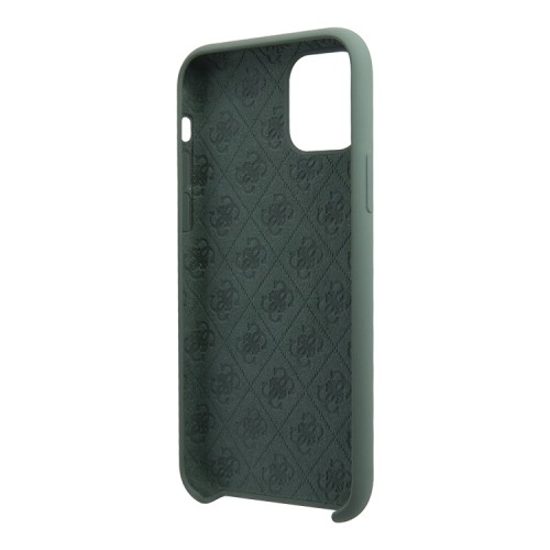 Чехол Guess Silicone collection 4G logo для iPhone 11, зеленый