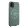 Чехол Guess Silicone collection 4G logo для iPhone 11, зеленый