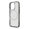 Mercedes для iPhone 16 Pro Max чехол PC/TPU Transparent with Black Ring, Clear (MagSafe)