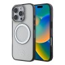 Mercedes для iPhone 16 Pro Max чехол PC/TPU Transparent with Black Ring, Clear (MagSafe)