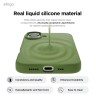 Elago для iPhone 16 чехол Soft silicone (Liquid) Cedar Green