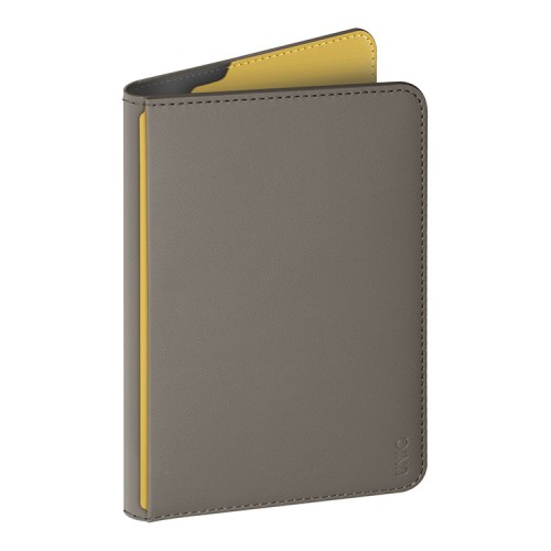 Uniq обложка на паспорт Belmont RFID-blocking passport holder Canary Yellow/Flint Grey