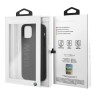 Чехол BMW Signature Liquid Silicone Laser logo для iPhone 12 Pro Max, черный