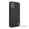 Чехол BMW Signature Liquid Silicone Laser logo для iPhone 12 Pro Max, черный