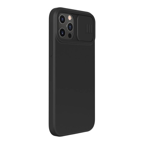 Чехол Nillkin CamShield Silky Magnetic Silicone для iPhone 12 Pro Max, черный
