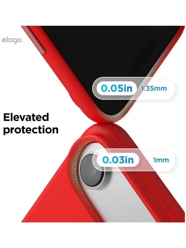 Elago для iPhone Air чехол Magnetic Silicone Red (MagSafe)