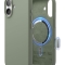 Elago для iPhone 17 чехол Magnetic Silicone Khaki Green (MagSafe)