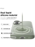 Elago для iPhone 17 чехол Magnetic Silicone Khaki Green (MagSafe)