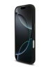 Karl Lagerfeld для iPhone 17 чехол Liquid silicone NFT Choupette Metal Cam Hard Black (MagSafe)