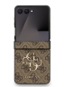 Guess для Galaxy Z Flip7 чехол PU 4G Big metal logo Hard Brown