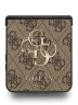 Guess для Galaxy Z Flip7 чехол PU 4G Big metal logo Hard Brown