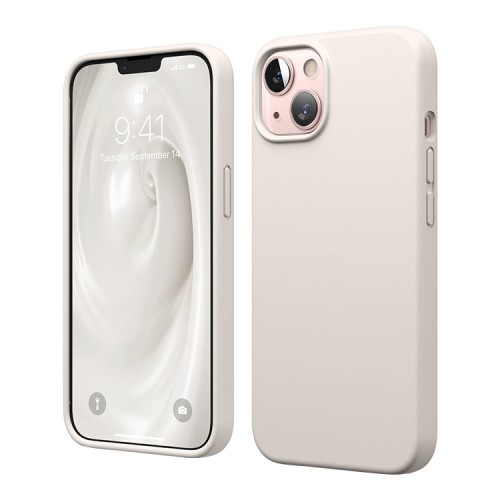 Чехол Elago Soft Silicone для iPhone 13, бежевый